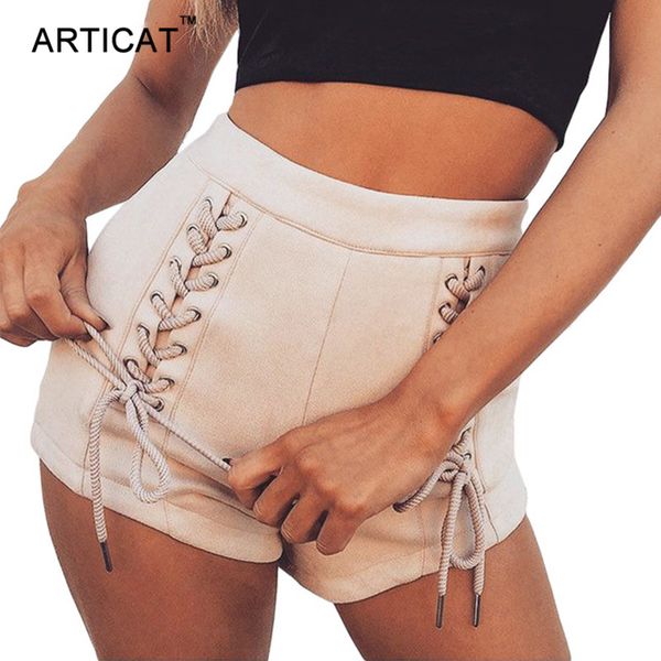 articat lace up suede leather shorts women casual high waist bodycon bandage shorts 2017 autumn winter skinny mini women booms, White;black
articat lace up suede leather shorts women casual high waist bodycon bandage shorts 2017 autumn winter skinny mini women booms, White;black