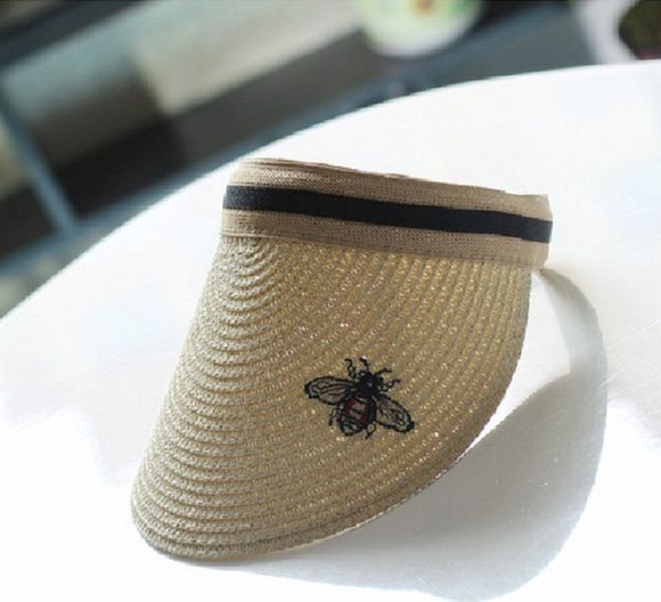 women straw visor clip-on sun hat chic animal sun hat wide brim straw cap anti-ultraviolet ourdoor cap 4 colors bee sunhat, Blue;gray
women straw visor clip-on sun hat chic animal sun hat wide brim straw cap anti-ultraviolet ourdoor cap 4 colors bee sunhat, Blue;gray