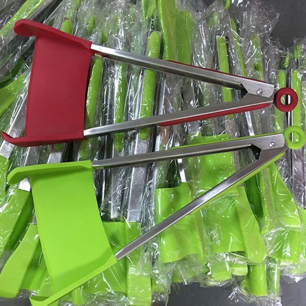 2-in-1 clever spatula tong kitchen spatula tongs non-stick heat resistant food clip grip stainless steel accessories dhl wx9-451
2-in-1 clever spatula tong kitchen spatula tongs non-stick heat resistant food clip grip stainless steel accessories dhl wx9-451