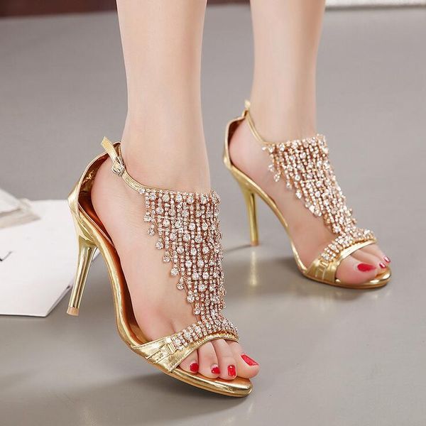 2021 elegant summer women sandals crystal fashion glitter rhinestone tassel open toe ladies bride wedding party t-strap thin high heeled sho, Black
2021 elegant summer women sandals crystal fashion glitter rhinestone tassel open toe ladies bride wedding party t-strap thin high heeled sho, Black