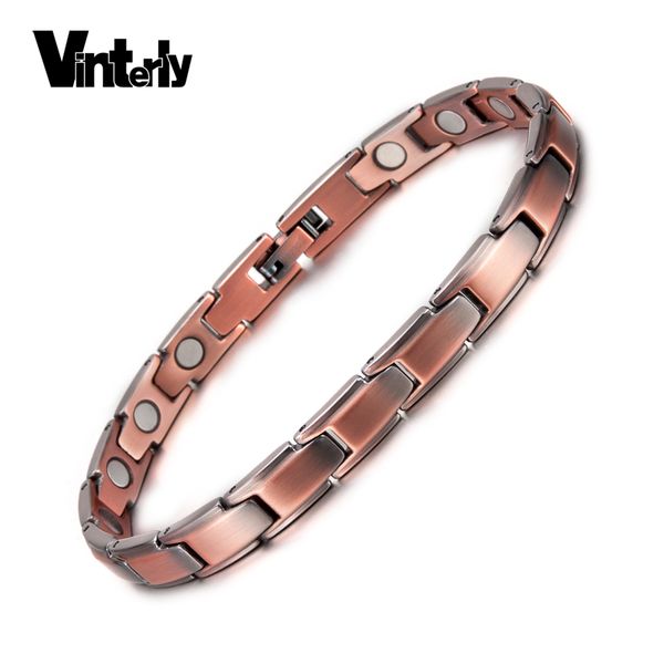 vinterly copper magnetic bracelets for women vintage magnet health bracelets women chain link bracelet pain relief for arthritis, Black
vinterly copper magnetic bracelets for women vintage magnet health bracelets women chain link bracelet pain relief for arthritis, Black