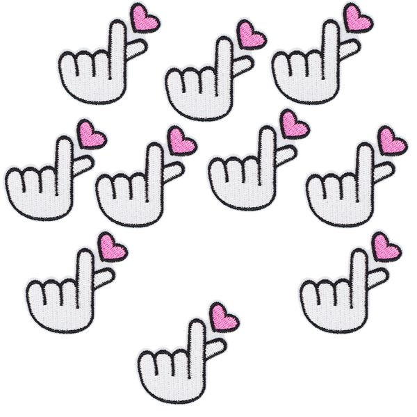 embroidery patches for clothes iron on sew applique hand with love cute stripes patch for jacket coat cartoon accessories 10 pcs, Black
embroidery patches for clothes iron on sew applique hand with love cute stripes patch for jacket coat cartoon accessories 10 pcs, Black