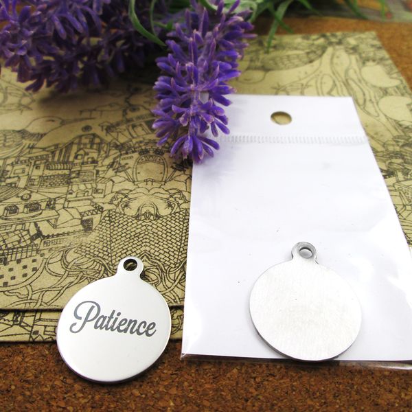 40pcs--"patience"stainless steel charms more style for choosing diy charms pendants for necklace, Bronze;silver
40pcs--"patience"stainless steel charms more style for choosing diy charms pendants for necklace, Bronze;silver