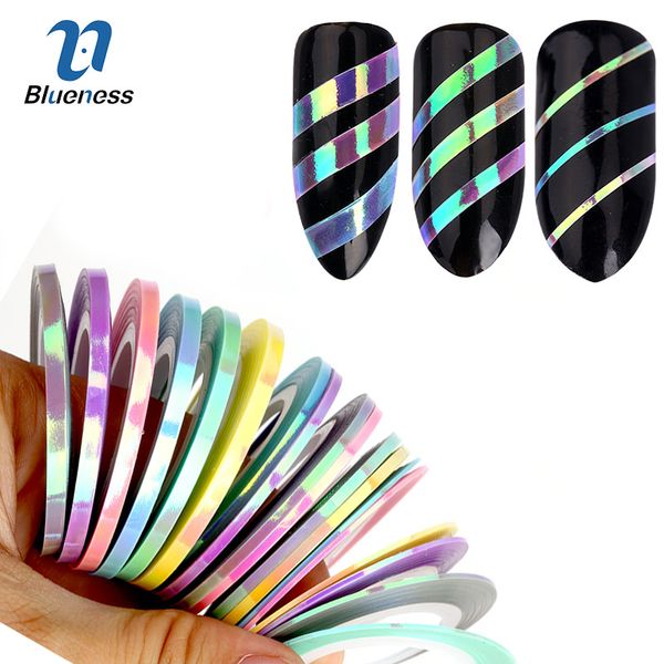 blueness 3pcs/6pcs nail striping tape line stickers mermaid candy color design adhesive nail roll decals for manicure diy tools, Black
blueness 3pcs/6pcs nail striping tape line stickers mermaid candy color design adhesive nail roll decals for manicure diy tools, Black