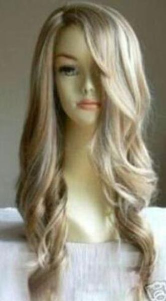 fashion new style long dark blonde wavy wigs for women curly hair wig, Black;brown
fashion new style long dark blonde wavy wigs for women curly hair wig, Black;brown