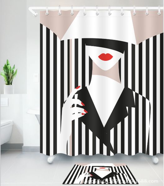 3d black white women design print pattern irish decorations waterproof bathroom decor fabric shower curtains floor mats sets
3d black white women design print pattern irish decorations waterproof bathroom decor fabric shower curtains floor mats sets
