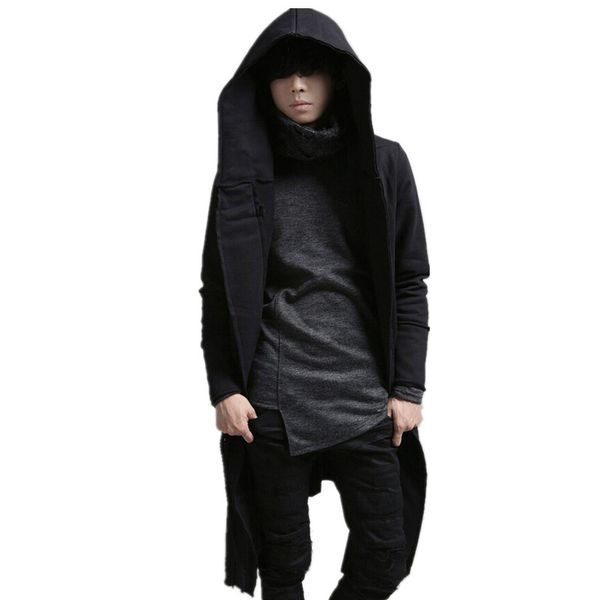 men black drawstring gotico punk rock long trench coat hooded cloak men korean style winter slim warm long jacket vintage coat, Tan;black
men black drawstring gotico punk rock long trench coat hooded cloak men korean style winter slim warm long jacket vintage coat, Tan;black