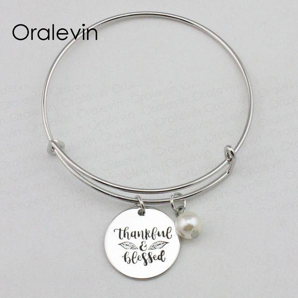 thankful blessed inspirational hand stamped engraved pendant wire expandable bracelet metal stamped jewelry, #ln2315b, Black
thankful blessed inspirational hand stamped engraved pendant wire expandable bracelet metal stamped jewelry, #ln2315b, Black