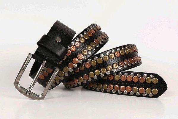 high-end brand designer design men's 100% genuine leather buckle belt vintage leather rivet jeans belt, punk cool gift, Black;brown
high-end brand designer design men's 100% genuine leather buckle belt vintage leather rivet jeans belt, punk cool gift, Black;brown
