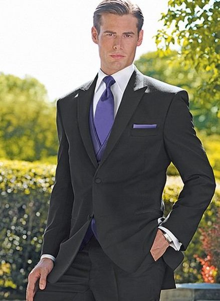 groom tuxedos two button black peak lapel groomsmen wedding mens blazer dinner party suits custom made (jacket+pants+vest+tie) j818, Black;gray
groom tuxedos two button black peak lapel groomsmen wedding mens blazer dinner party suits custom made (jacket+pants+vest+tie) j818, Black;gray
