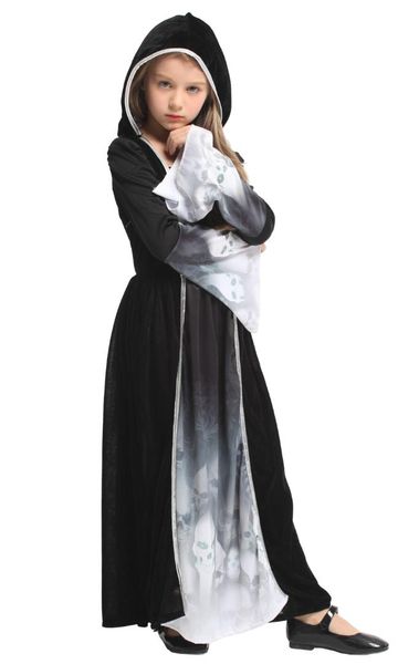 children's halloween children's princess dress horror dress up performance cosplay costume skull and ghost clothing purim party, Black;red
children's halloween children's princess dress horror dress up performance cosplay costume skull and ghost clothing purim party, Black;red