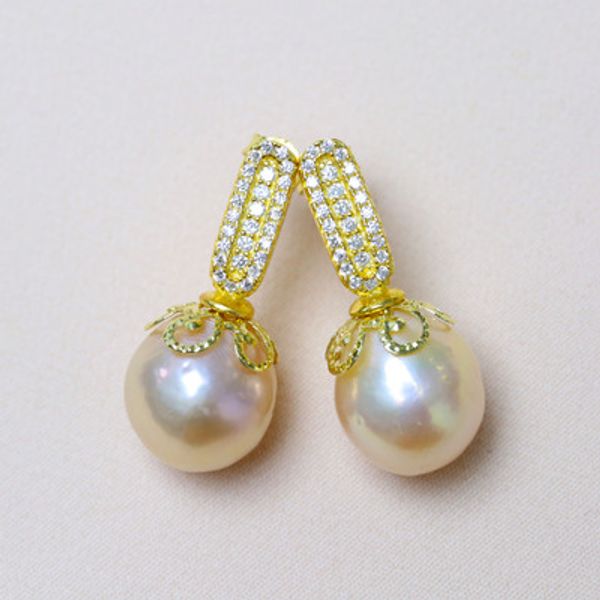 edisons sterling silver earring luxurious style retro court natural baroque earrings woman's jewellery, Golden;silver
edisons sterling silver earring luxurious style retro court natural baroque earrings woman's jewellery, Golden;silver