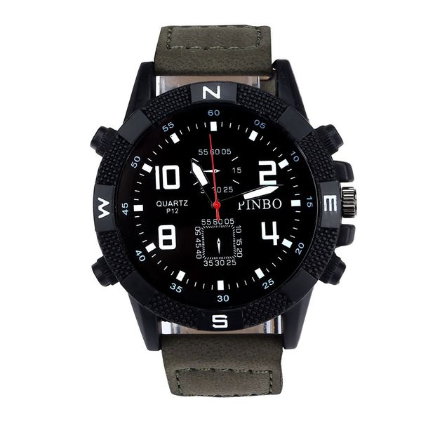 amazing practical beautiful classical fashion luxury men's canvas strap large dial sport quartz wrist watch, Slivery;brown
amazing practical beautiful classical fashion luxury men's canvas strap large dial sport quartz wrist watch, Slivery;brown