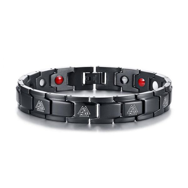 punk viking black bracelet men hand chain energy health germanium magnetic bracelet men stainless steel bracelets
punk viking black bracelet men hand chain energy health germanium magnetic bracelet men stainless steel bracelets