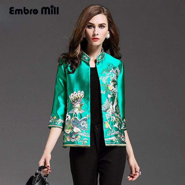 high-end women autumn royal embroidery vintage floral short coat mandarin collar 3/4 sleeve lady casual jacket female s-4xl, Black;brown
high-end women autumn royal embroidery vintage floral short coat mandarin collar 3/4 sleeve lady casual jacket female s-4xl, Black;brown