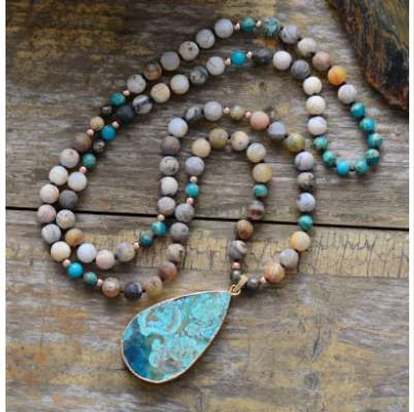 boho necklace mix natural stones teardrop pendant necklace women lariat beads knotted bohemia necklace dropship, Silver
boho necklace mix natural stones teardrop pendant necklace women lariat beads knotted bohemia necklace dropship, Silver