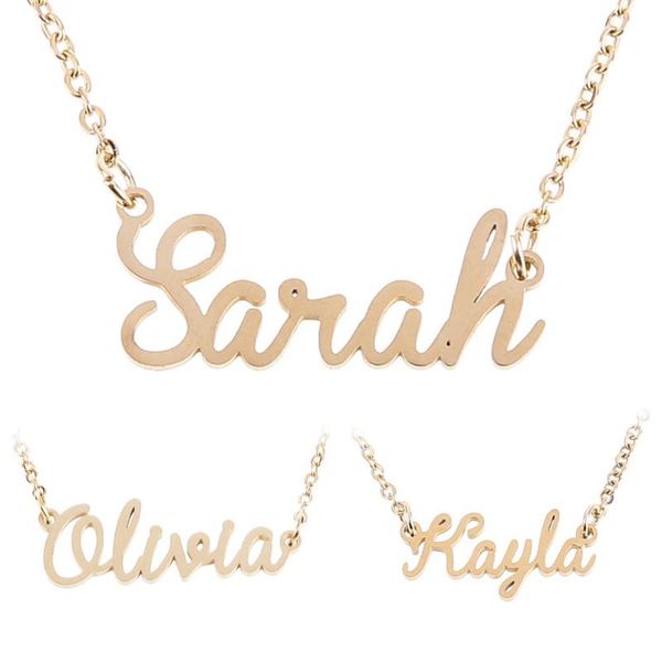 fashion letter name chain pendant necklace custom name collar chain nameplate pendant necklace gift customized nameplate, Silver
fashion letter name chain pendant necklace custom name collar chain nameplate pendant necklace gift customized nameplate, Silver