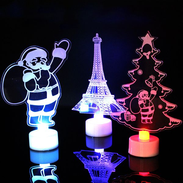 5 style xmas led night light 3d flashing colorful table lamp christmas tree santa claus snowman tower party decoration tc181006
5 style xmas led night light 3d flashing colorful table lamp christmas tree santa claus snowman tower party decoration tc181006