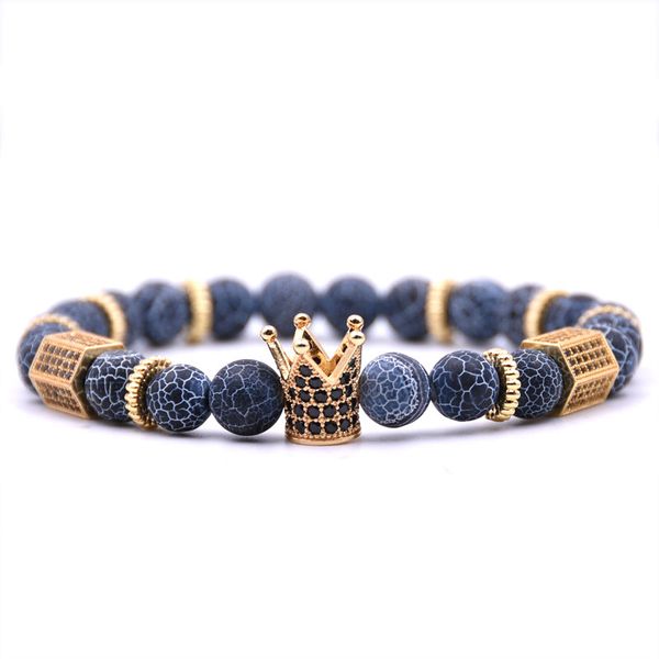 honeyyiyi men jewelry micro pave cz zirconia king crown charm bracelet natural stone bead bracelets christmas gifts, Black
honeyyiyi men jewelry micro pave cz zirconia king crown charm bracelet natural stone bead bracelets christmas gifts, Black