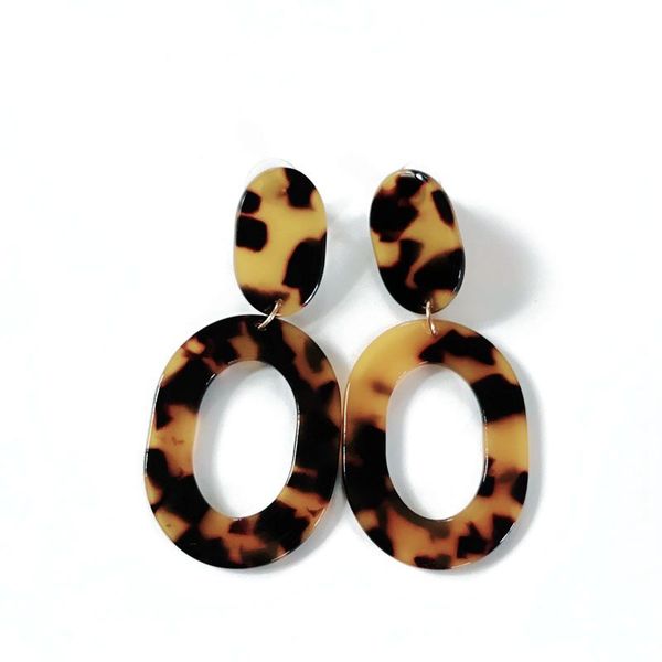 new sweet brown tortoise resin selling popular geometric lightweight fashion leopard print stud earring, Golden;silver
new sweet brown tortoise resin selling popular geometric lightweight fashion leopard print stud earring, Golden;silver