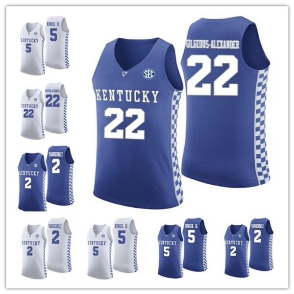 Men #5 Kevin Knox II #2 Jarred Vanderbilt 22 Shai Gilgeous-Alexander NCAA Kentucky Wildcats College Basketball stitched Jersey
Men #5 Kevin Knox II #2 Jarred Vanderbilt 22 Shai Gilgeous-Alexander NCAA Kentucky Wildcats College Basketball stitched Jersey