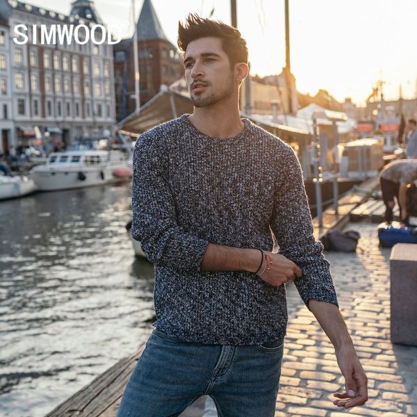 simwood mix cashmere sweater men heathered color design autumn winter new sweaters warm pullover plus size brand clothing 180553, White;black
simwood mix cashmere sweater men heathered color design autumn winter new sweaters warm pullover plus size brand clothing 180553, White;black