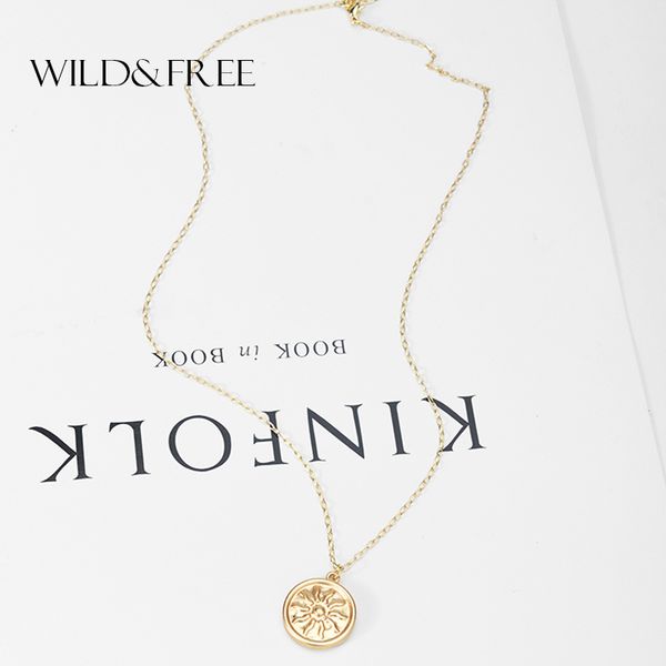 wild&matte gold sun pendant necklace for women party jewelry bohemian big round short charm necklace wholesale, Silver
wild&matte gold sun pendant necklace for women party jewelry bohemian big round short charm necklace wholesale, Silver