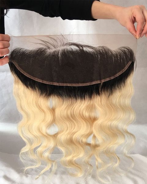 13x4 1B/613 Ombre Lace Frontal Body Wave Dark Root Human Hair Closure with Baby Hair
13x4 1B/613 Ombre Lace Frontal Body Wave Dark Root Human Hair Closure with Baby Hair