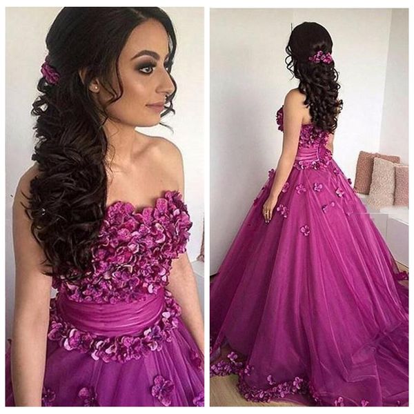 2021 custom sweetheart prom dresses with handmade appliques african with 3d flowers adorned evening gowns sweep train tulle pageant gowns, Black
2021 custom sweetheart prom dresses with handmade appliques african with 3d flowers adorned evening gowns sweep train tulle pageant gowns, Black