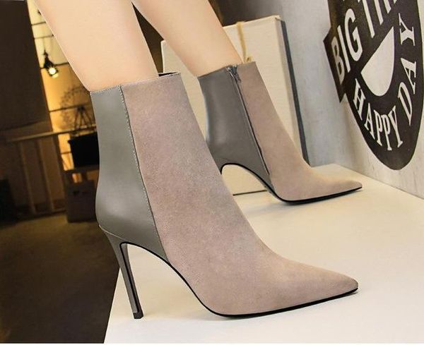 clubwear lady short boot dress shoes women high heels suede festival party wedding shoes slim formal pumps heels ankle boots gws324, Black
clubwear lady short boot dress shoes women high heels suede festival party wedding shoes slim formal pumps heels ankle boots gws324, Black
