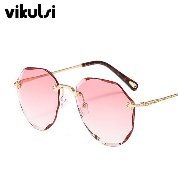 fashion trending luxury rimless sunglasses women gradient shades brand design pilot sun glasses for men vintage red blue oculos, White;black
fashion trending luxury rimless sunglasses women gradient shades brand design pilot sun glasses for men vintage red blue oculos, White;black
