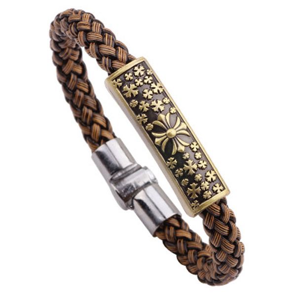men's woven leather bracelet cross jewelry mens bracelets 2018, Golden;silver
men's woven leather bracelet cross jewelry mens bracelets 2018, Golden;silver