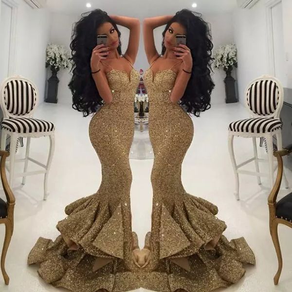 new mermaid gold sequins bridesmaid dresses evening wear 2020 lace appliques open back prom dress ruffles party pageant gowns, White;pink
new mermaid gold sequins bridesmaid dresses evening wear 2020 lace appliques open back prom dress ruffles party pageant gowns, White;pink