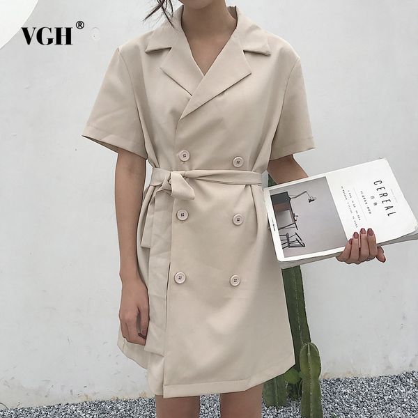 vgh women's dresses turn down collar elegent double breasted mini dress female lace up short sleeve new fashion clothing 2018, White;black
vgh women's dresses turn down collar elegent double breasted mini dress female lace up short sleeve new fashion clothing 2018, White;black