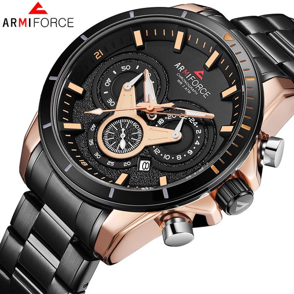 armiforce mens watches fashion sport multi-function quartz-watch full steel clock men waterproof wrist wacth, Slivery;brown
armiforce mens watches fashion sport multi-function quartz-watch full steel clock men waterproof wrist wacth, Slivery;brown