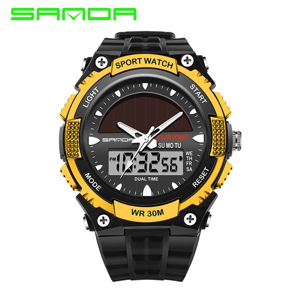 fashion sanda led digital solar watch analog quartz watch sports watches men waterproof relogio masculino casual wristwatches, Slivery;brown
fashion sanda led digital solar watch analog quartz watch sports watches men waterproof relogio masculino casual wristwatches, Slivery;brown