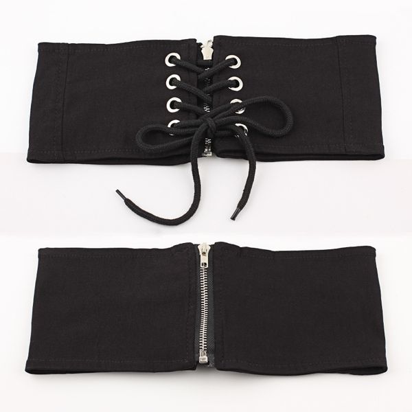 winfox fashion black polyester elastic wide corset belts for women zipper eyelet slimming waistband belt cummerbunds, Black;brown
winfox fashion black polyester elastic wide corset belts for women zipper eyelet slimming waistband belt cummerbunds, Black;brown