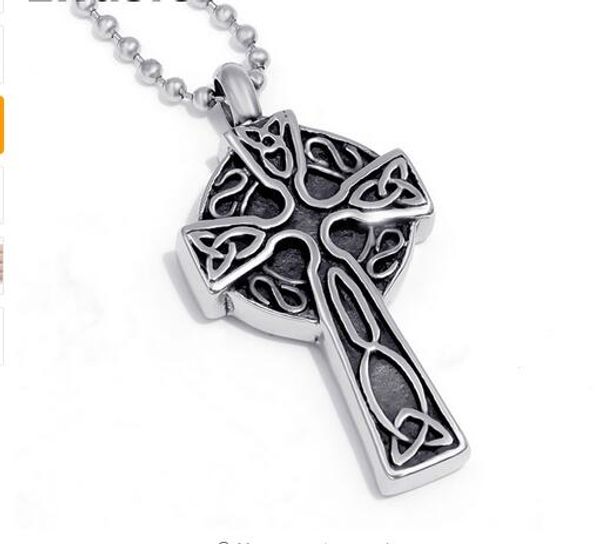 wholesale custom stainless steel engraving celtic knot cross waterproof cremation urn necklace ash memorial jewelry pendant, Silver
wholesale custom stainless steel engraving celtic knot cross waterproof cremation urn necklace ash memorial jewelry pendant, Silver