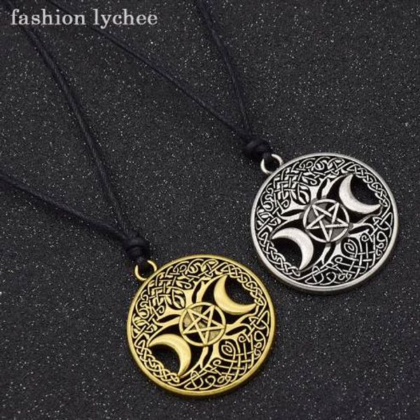 fashion lychee vintage triple moon goddess tree of life pendant necklace wiccan pentagram supernatural amulet, Silver
fashion lychee vintage triple moon goddess tree of life pendant necklace wiccan pentagram supernatural amulet, Silver