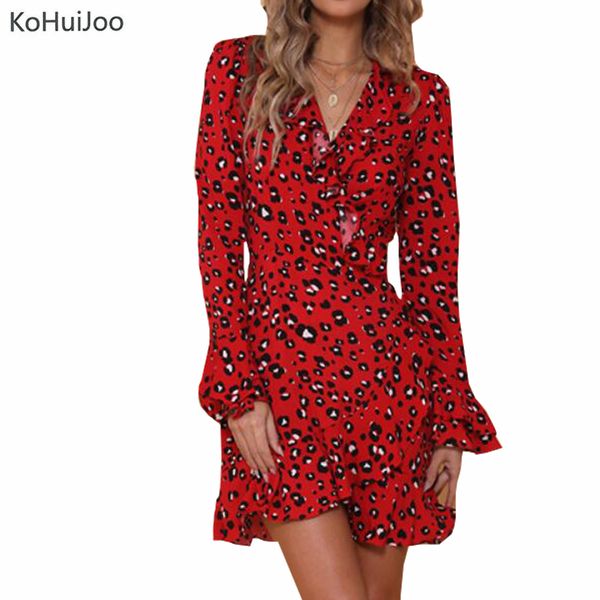 kohuijoo 2018 fall red leopard print dess women v neck empire waist casual mini dress ladies short beach party dress, White;black
kohuijoo 2018 fall red leopard print dess women v neck empire waist casual mini dress ladies short beach party dress, White;black