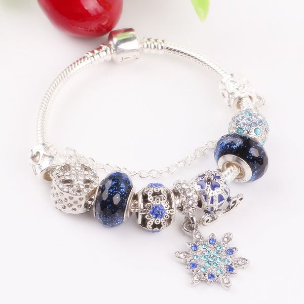 aifeili gift snowflake pendant pumpkin bead royal blue glass bead bracelet diy fit bracelet accessories, Black
aifeili gift snowflake pendant pumpkin bead royal blue glass bead bracelet diy fit bracelet accessories, Black