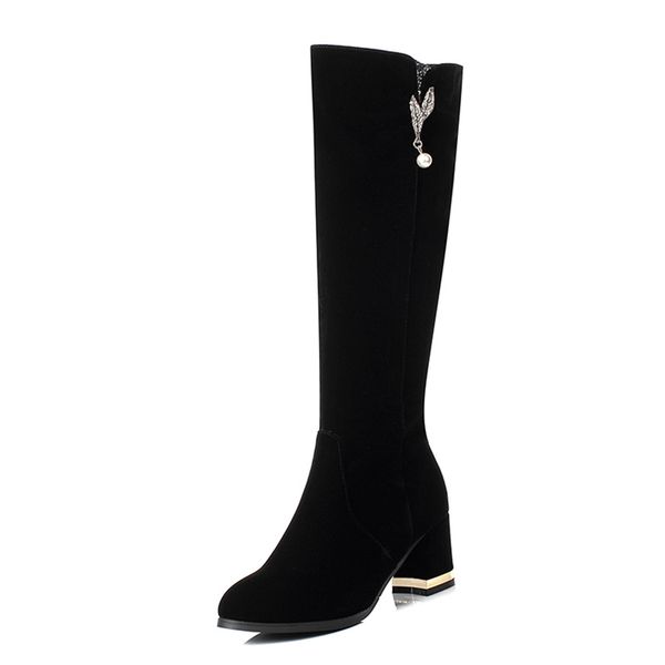 new winter women knee-high boots high heel round toe zipper metal decoration elegant ladies women shoes black boots
new winter women knee-high boots high heel round toe zipper metal decoration elegant ladies women shoes black boots