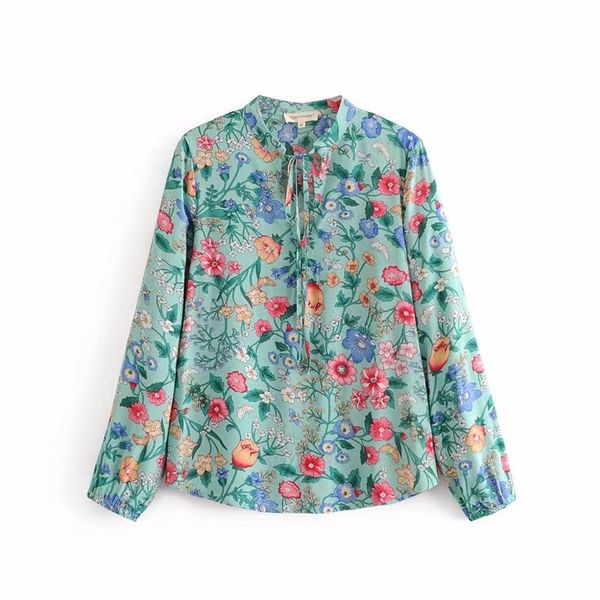 Fashion Euro Style Women clothes Stand Collar Bohemia Flower Print Long Sleeve Design Blouse Casual Women Charming Blouse & Top
Fashion Euro Style Women clothes Stand Collar Bohemia Flower Print Long Sleeve Design Blouse Casual Women Charming Blouse & Top