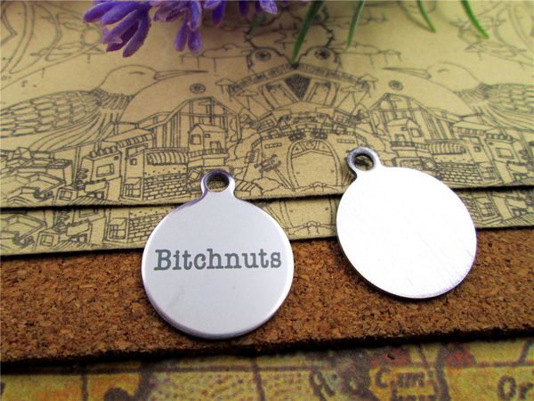 40pcs--"bitchnuts"stainless steel charms more style for choosing diy charms pendants for necklace, Bronze;silver
40pcs--"bitchnuts"stainless steel charms more style for choosing diy charms pendants for necklace, Bronze;silver