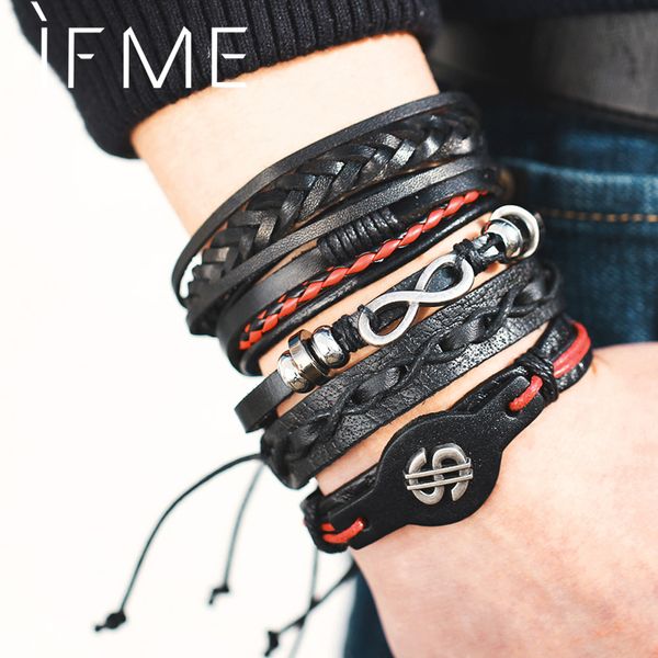 if me fashion multiple layers leather bracelets for men usd rope chain charms beads leather bracelet for men handmade jewelry, Golden;silver
if me fashion multiple layers leather bracelets for men usd rope chain charms beads leather bracelet for men handmade jewelry, Golden;silver