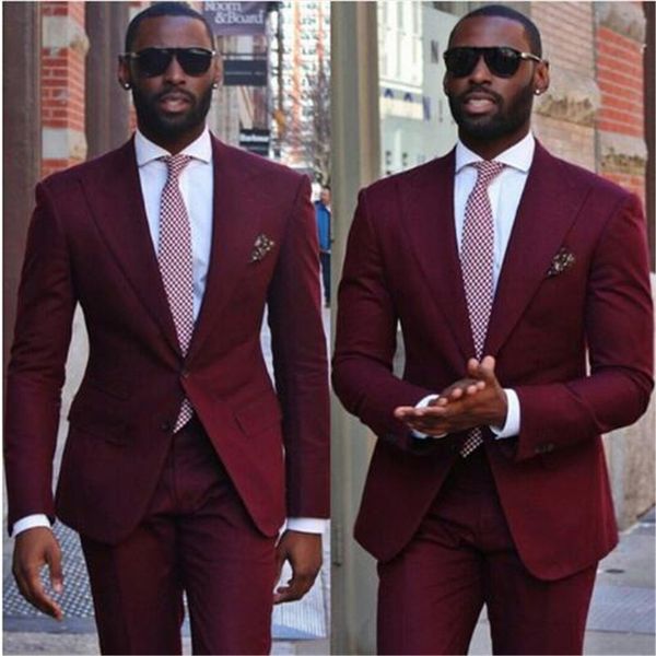 new arrival wine red men suits 2pieces(jacket pant tie) slim fit blazer formal prom terno clothes fashion, White;black
new arrival wine red men suits 2pieces(jacket pant tie) slim fit blazer formal prom terno clothes fashion, White;black