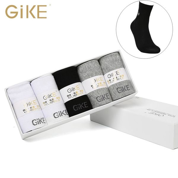 gike brand men cotton socks 5 pairs/lot casual breathable anti-bacterial soft man solid long socks, Black
gike brand men cotton socks 5 pairs/lot casual breathable anti-bacterial soft man solid long socks, Black