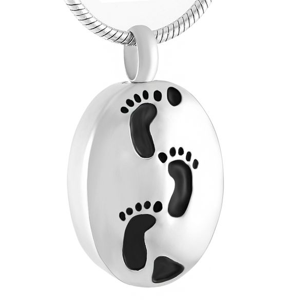 ijd9444 oval memorial necklace footprint stainless steel cremation urn pendant necklace for ashes funeral casket jewelry, Silver
ijd9444 oval memorial necklace footprint stainless steel cremation urn pendant necklace for ashes funeral casket jewelry, Silver