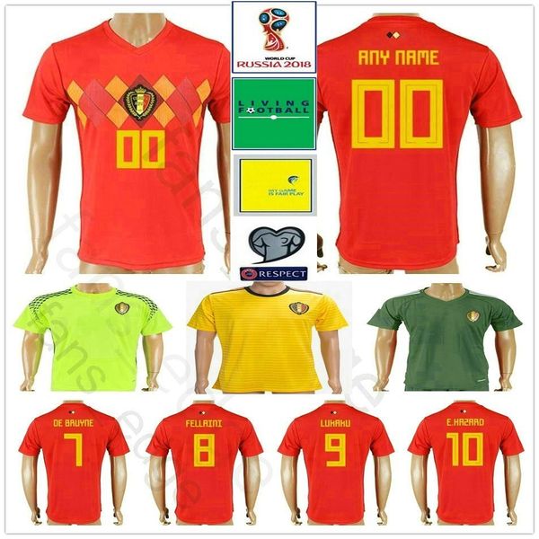 2018 world cup belgium soccer jersey 10 e.hazard 7 de bruyne 4 kompany 9 lukaku 8 fellaini custom kids football shirt uniform, Black;yellow
2018 world cup belgium soccer jersey 10 e.hazard 7 de bruyne 4 kompany 9 lukaku 8 fellaini custom kids football shirt uniform, Black;yellow