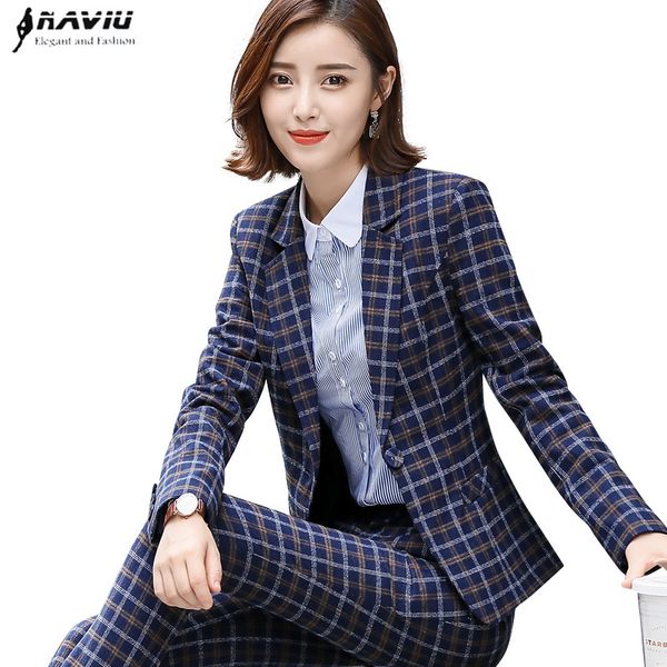 2018 new fashion women plaid pants suits professional office wear plus size long sleeve blazer and pants two pieces set, White;black
2018 new fashion women plaid pants suits professional office wear plus size long sleeve blazer and pants two pieces set, White;black